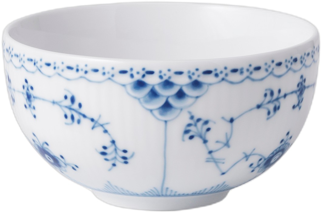 Musselmalet Halvblonde Skål 35 cl